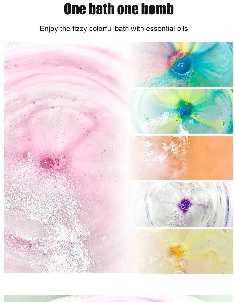 High Quality Natural Organic Bubble Essential Oil Mixed Colors Mini Pink Bath Bomb Kit Natural Body Care/Skin Care Bath Bomb/Bath Fizzer/Bath Salt